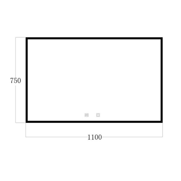 ⁦גוף תאורה צמוד קיר ראי MIRROR-110B⁩ – תמונה ⁦2⁩