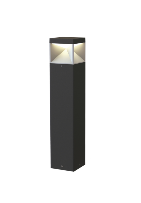 גוף תאורה עמוד תאורה אגם 6340 שחור LED 12W