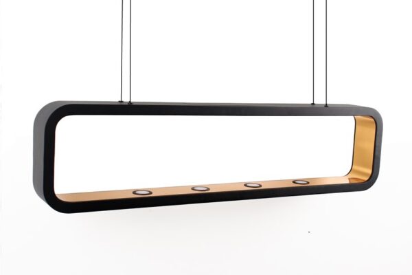 ⁦מנורת תלייה גייט GATE 50W GOLD BLACK⁩ – תמונה ⁦3⁩