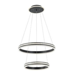 גוף תאורה סומק כפול תלוי שחור LED