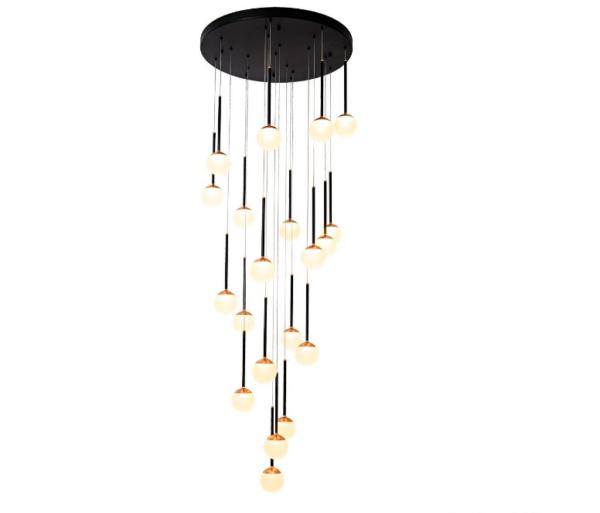 גוף תאורה תלוי רוקוקו בסיס עגול 120W LED