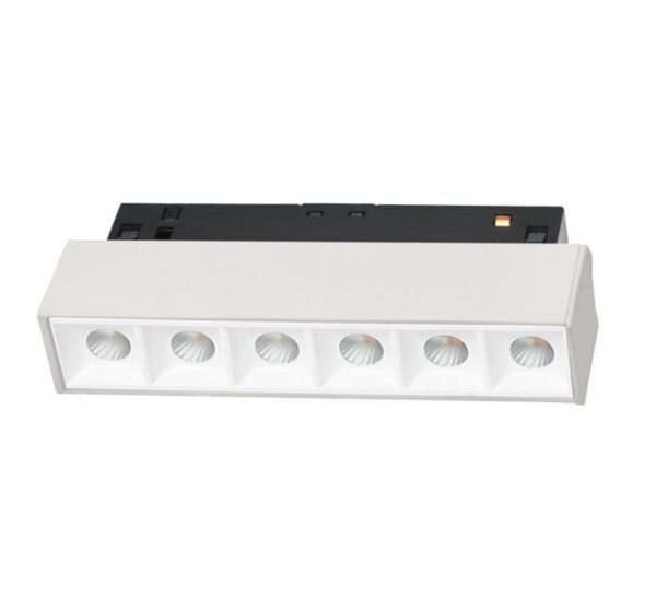 ⁦גוף תאורה ספוט לד 6 נקודות  לפס צבירה מגנטי DOT11 5W אור ניטרלי⁩ – תמונה ⁦3⁩