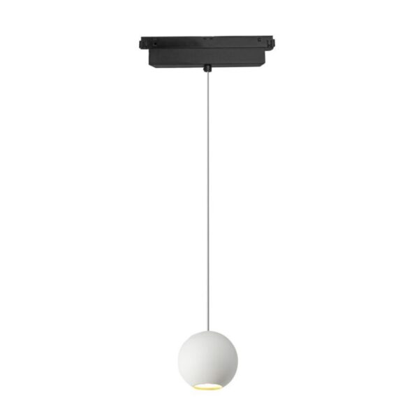 ⁦גוף תאורה ספוט לד כדור תלוי לפס צבירה מגנטי  BALL-H 9W אור חם⁩ – תמונה ⁦3⁩