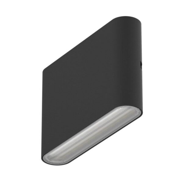 ⁦גוף תאורה צמוד קיר שחור FLAT UP&DOWN 6W IP65 3CCT⁩ – תמונה ⁦2⁩