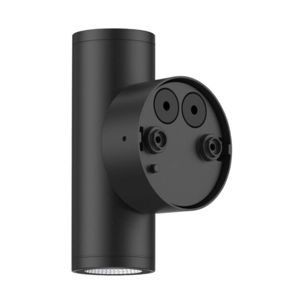 ⁦גוף תאורה צמוד קיר שחור PATIO UP&DOWN 12W 60° IP65 אור חם⁩ – תמונה ⁦3⁩