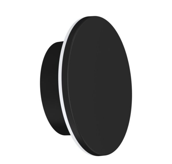 ⁦גוף תאורה צמוד קיר שחור מט ROUND 8W IP65 3CCT⁩ – תמונה ⁦2⁩